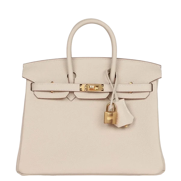 Hermès Birkin 25 Craie Togo Gold Hardware Stamp K 2025