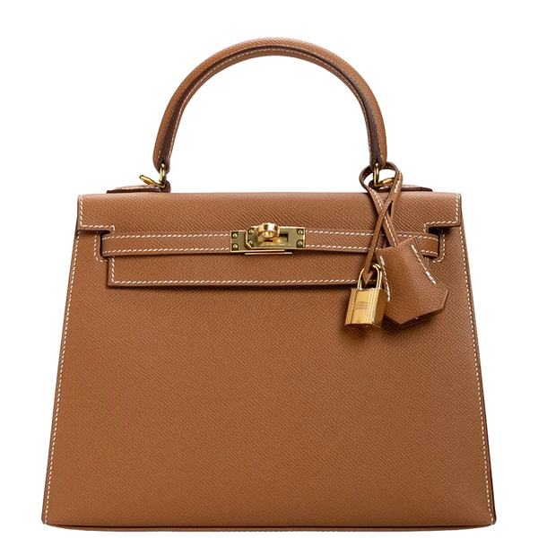 Hermès Kelly 25 Sellier Epsom Gold, Gold Hardware Stamp K 2025