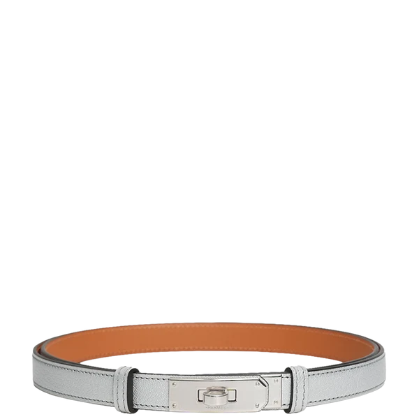 Hermès Kelly 18 Belt Chevre Chamkila Silver Palladium Hardware