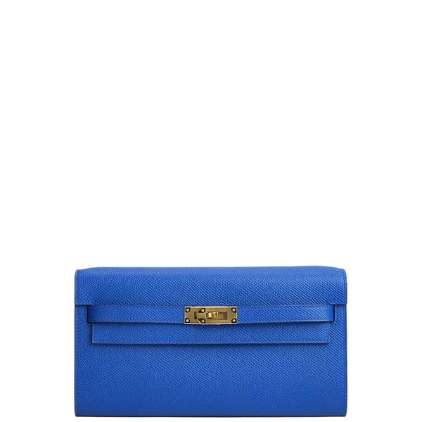Hermès Kelly To Go Wallet Bleu Royal